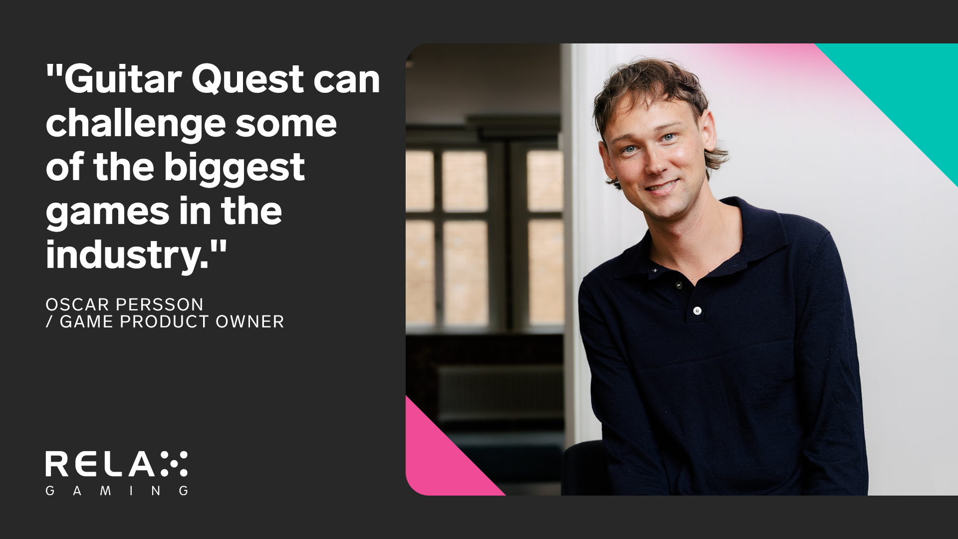 Oscar Persson on how Guitar Quest can be the next big hit for Relax Gaming