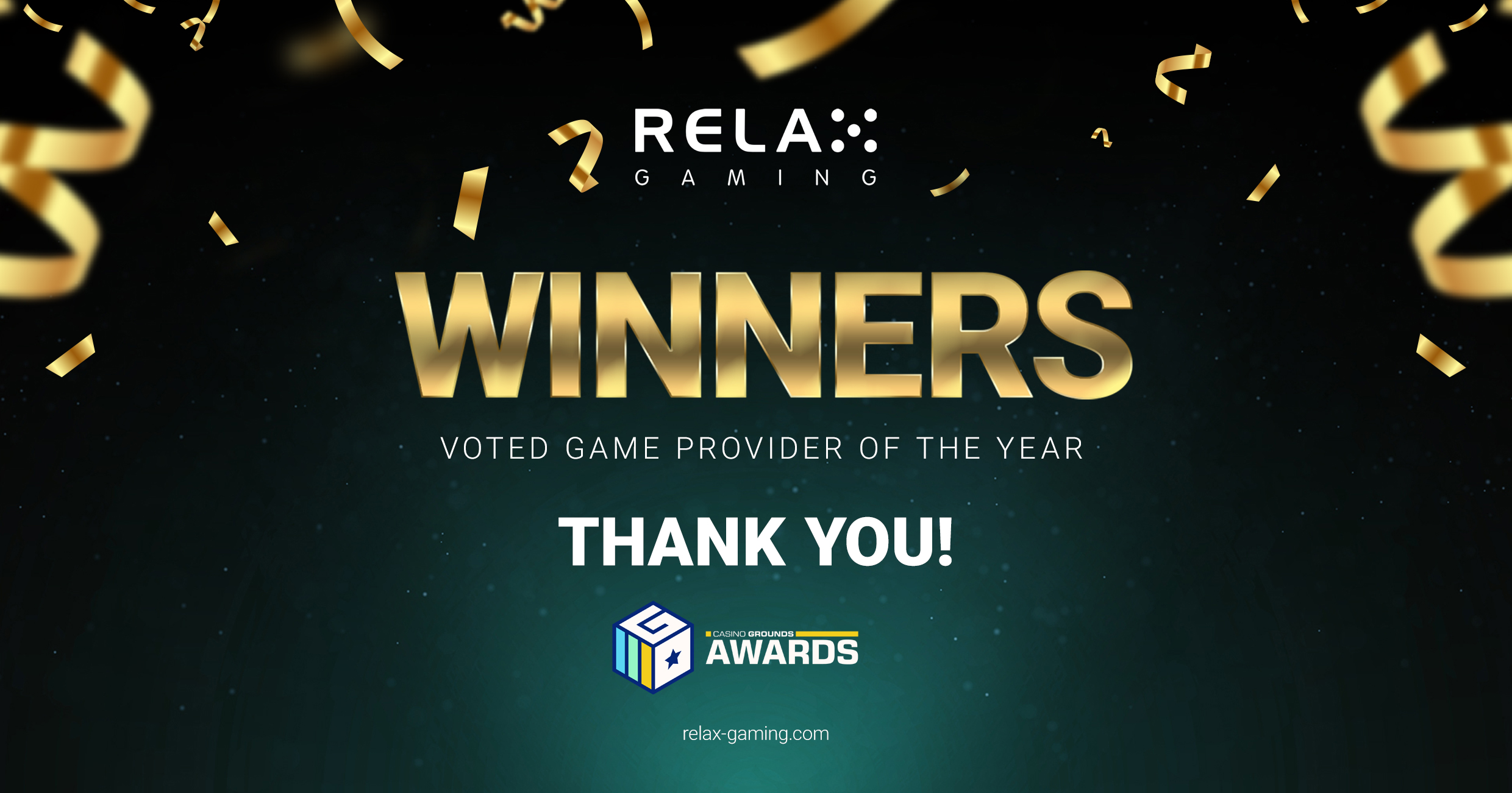 Relax Gaming voted Game Provider of the Year 2019 on Casino Grounds