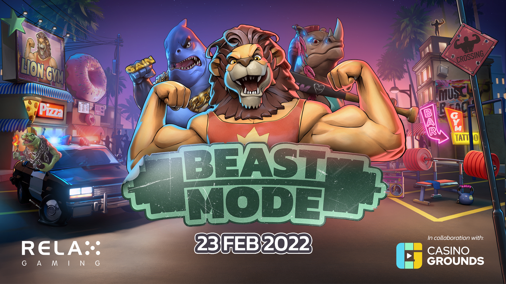 Feel the burn in Relax Gaming and CasinoGrounds’ fierce release Beast Mode