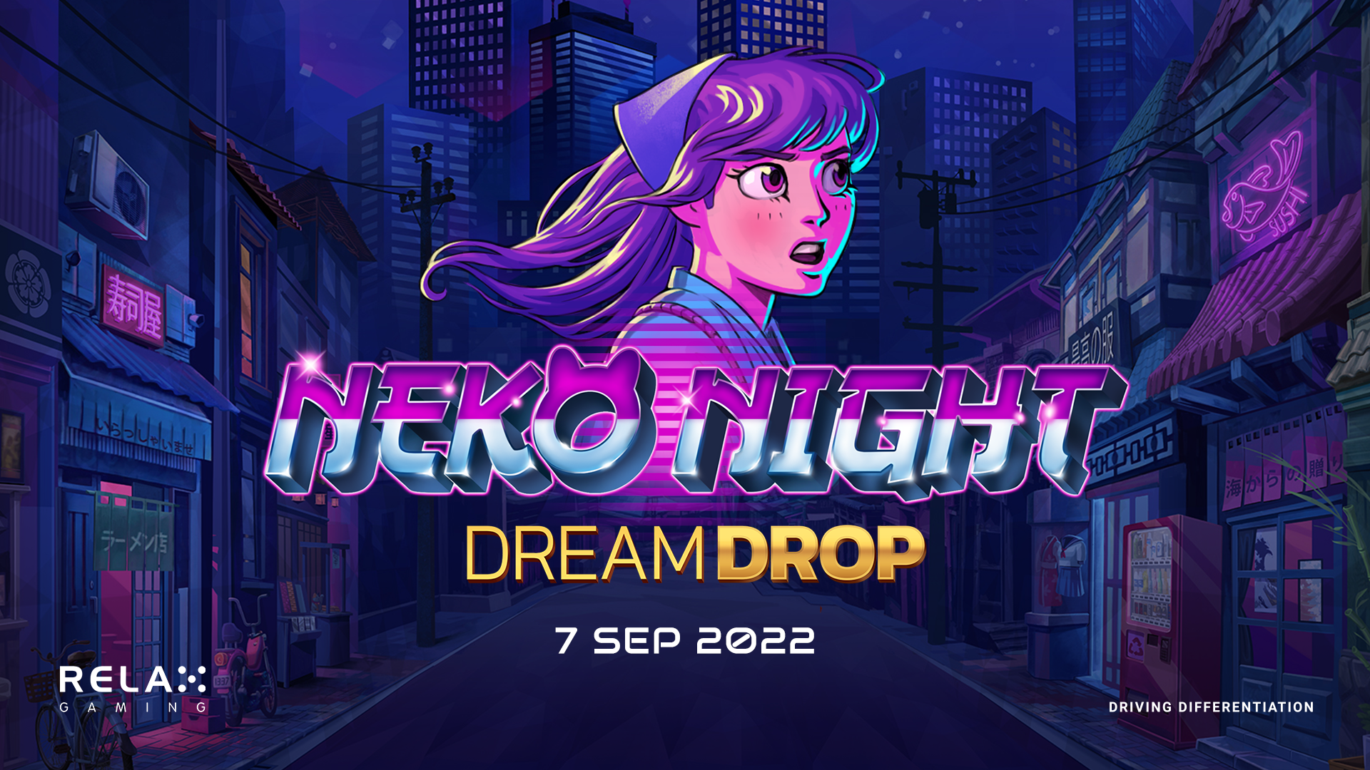 Prepare for purr-fect gameplay in Relax’s Neko Night Dream Drop