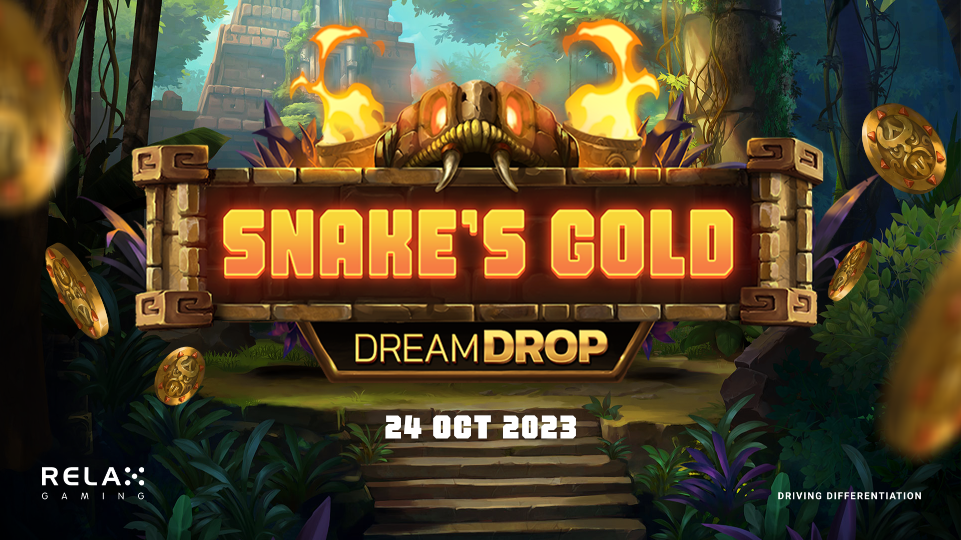 Relax Gaming sends players on a lucrative jungle adventure in Snake’s Gold Dream Drop 