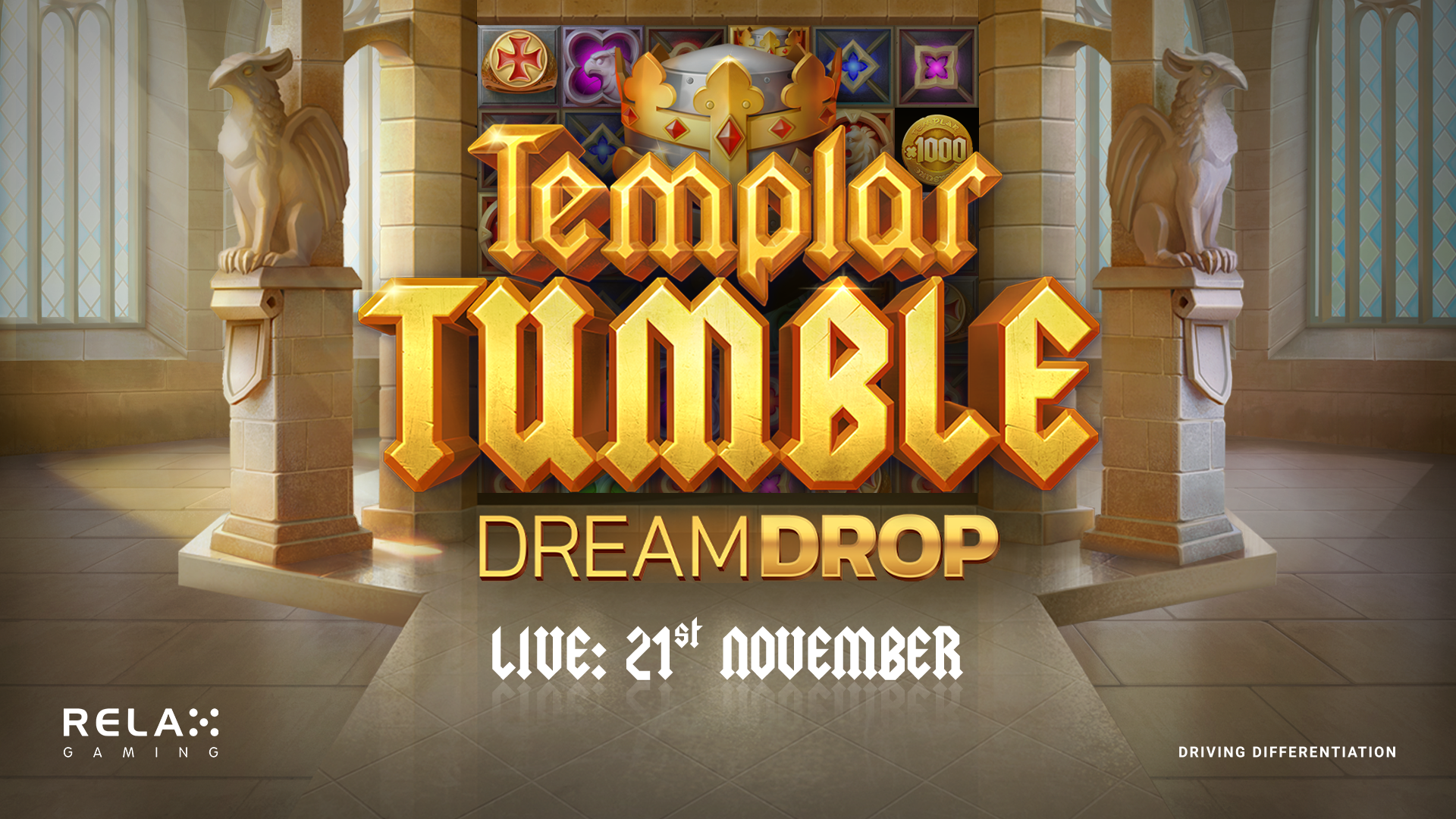 Relax Gaming’s Knights Return in Latest Release Templar Tumble Dream Drop